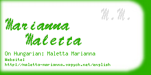 marianna maletta business card